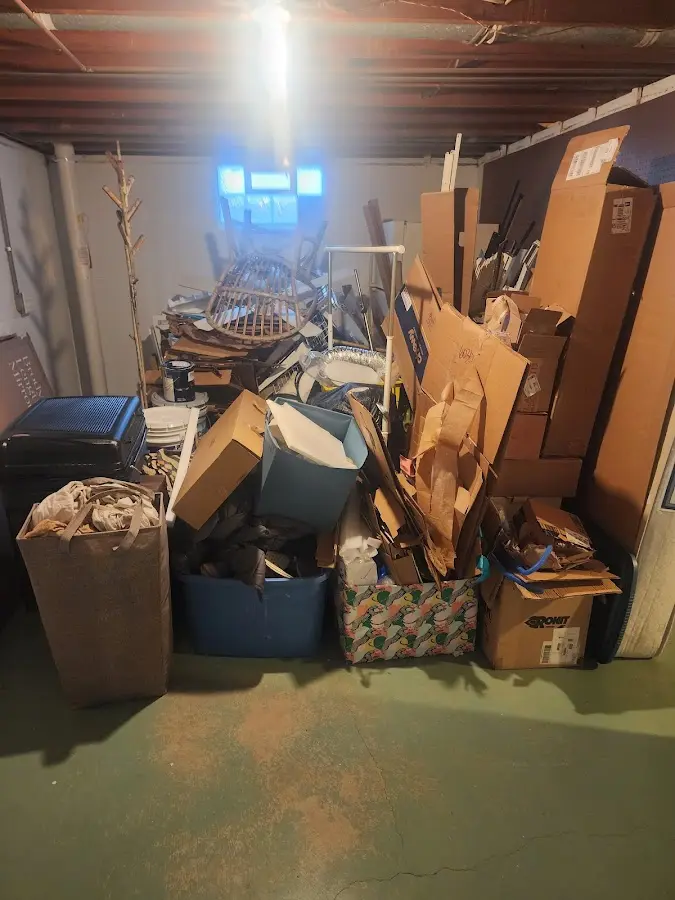 Roll-off dumpster container at job site for Yard Waste Dumpster Rental in Gibraltar